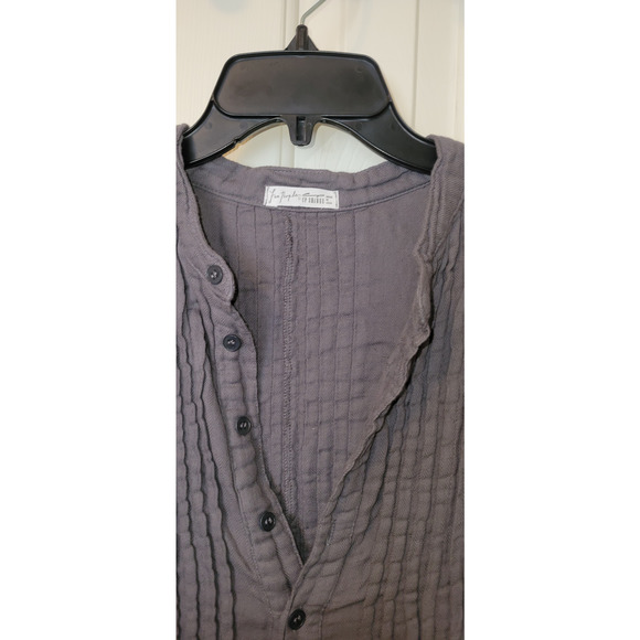 Free people Charcoal Tunic Blouse worn once! - Picture 3 of 4